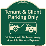 Tenant And Client Parking Only Violators Towed Away With Graphic