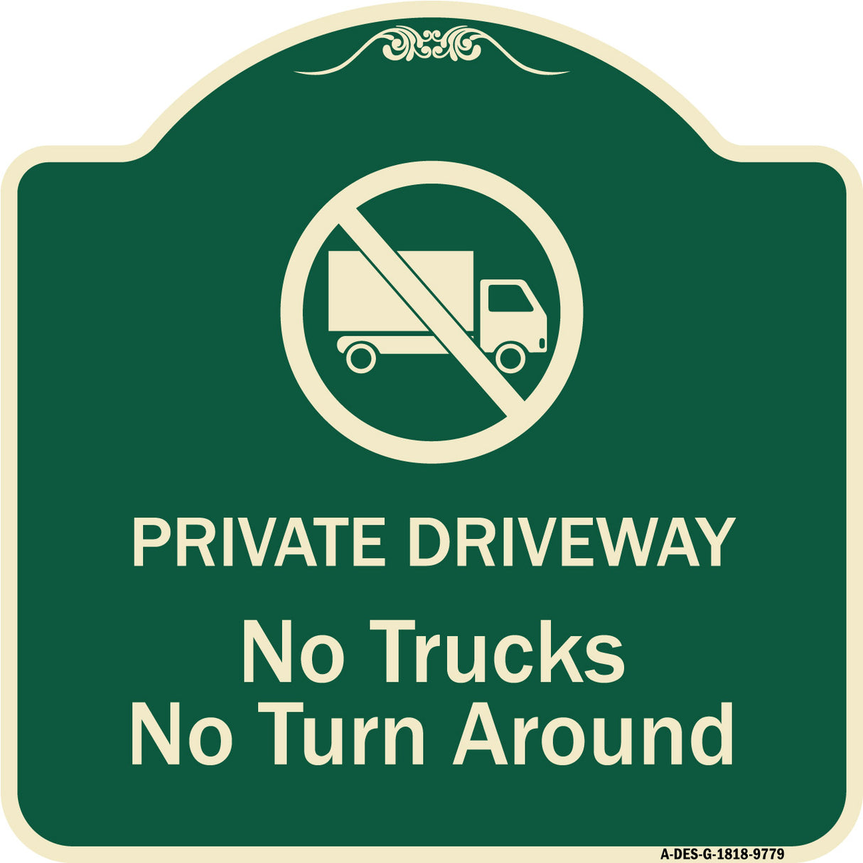 Private Driveway. No Trucks No Turnaround