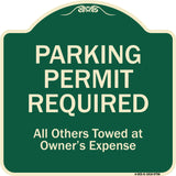 Parking Permit Required All Others Towed At Owner's Expense
