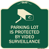 Parking Lot Is Protected By Video Surveillance With Graphic