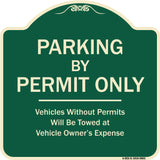 Parking By Permit Only Vehicles Without Permits Towed At Vehicle Owner's Expense