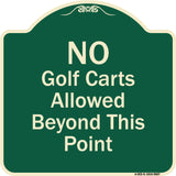 No Golf Carts Allowed