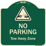 No Parking Tow Away Zone With Graphic