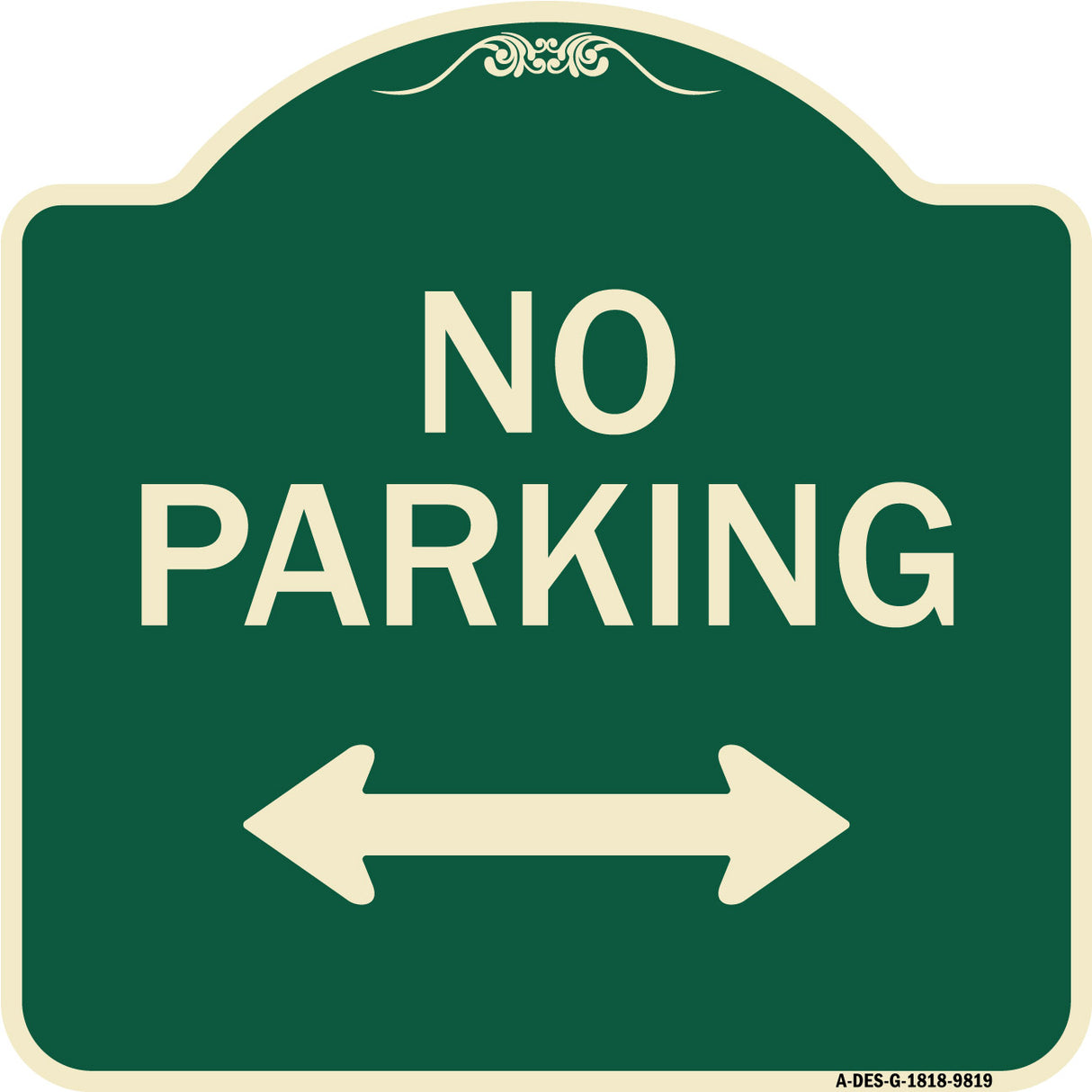 No Parking With Bidirectional Arrow