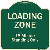 Loading Zone 15 Minutes Standing Only