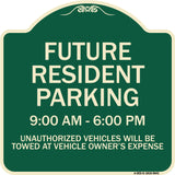 Future Resident Parking 9:00 To 6:00