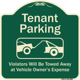 Tenant Parking, Violators Towed Away With Graphic