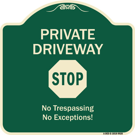 Private Driveway, Stop