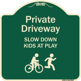 Private Driveway Slow Down Kids At Play