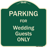 Parking For Wedding Guests Only
