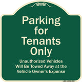 Parking For Tenants Only Unauthorized Vehicles Towed Away