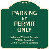 Parking By Permit Only Vehicles Without Permits Will Be Towed Vehicle Owner's Expense