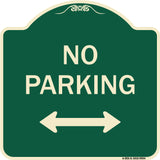 No Parking With Bidirectional Arrow