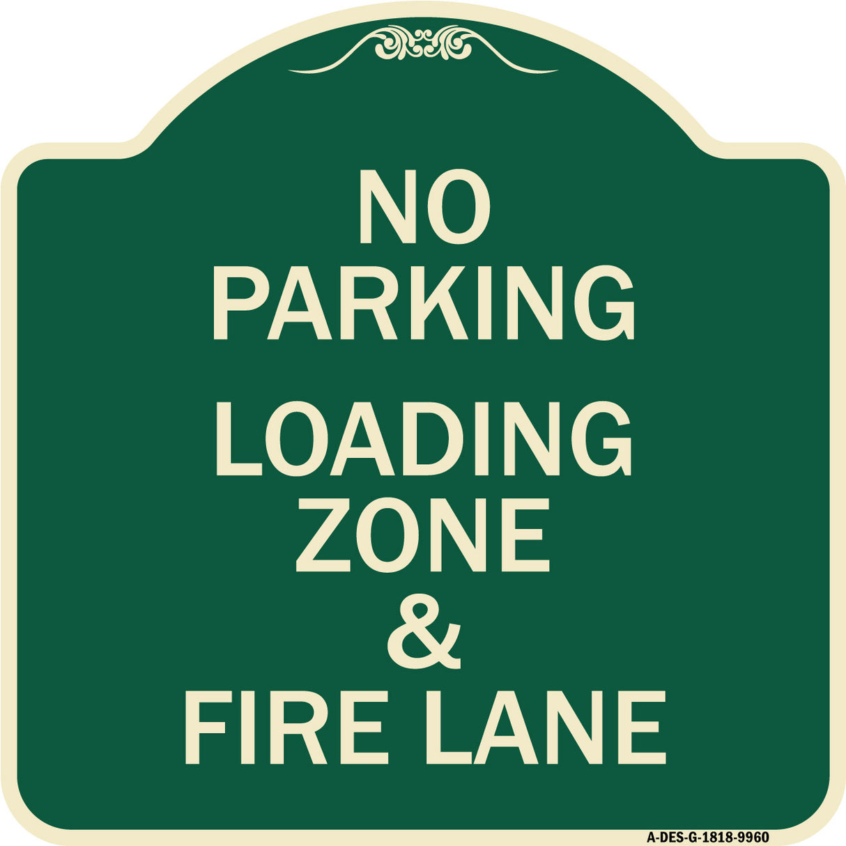 No Parking Loading Zone & Fire Lane