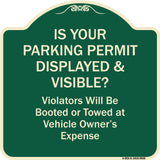Is Your Parking Permit Displayed & Visible
