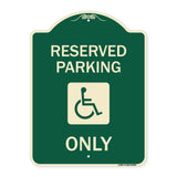 With NY Compliance Reserved Parking Only (With Access Icon)