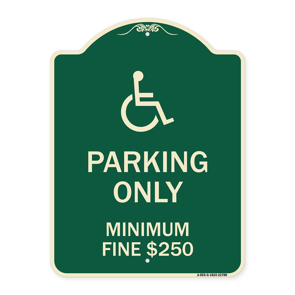 With Modified Isa Icon Parking Only Minimum Fine $250
