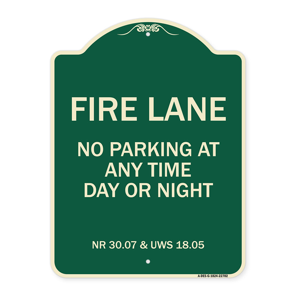 Wisconsin Fire Lane No Parking at Anytime Day or Night