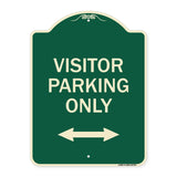 Visitor Parking Sign Visitor Parking Only (With Bidirectional Arrow)