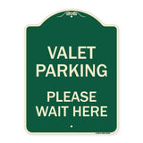 Valet Parking Please Wait Here