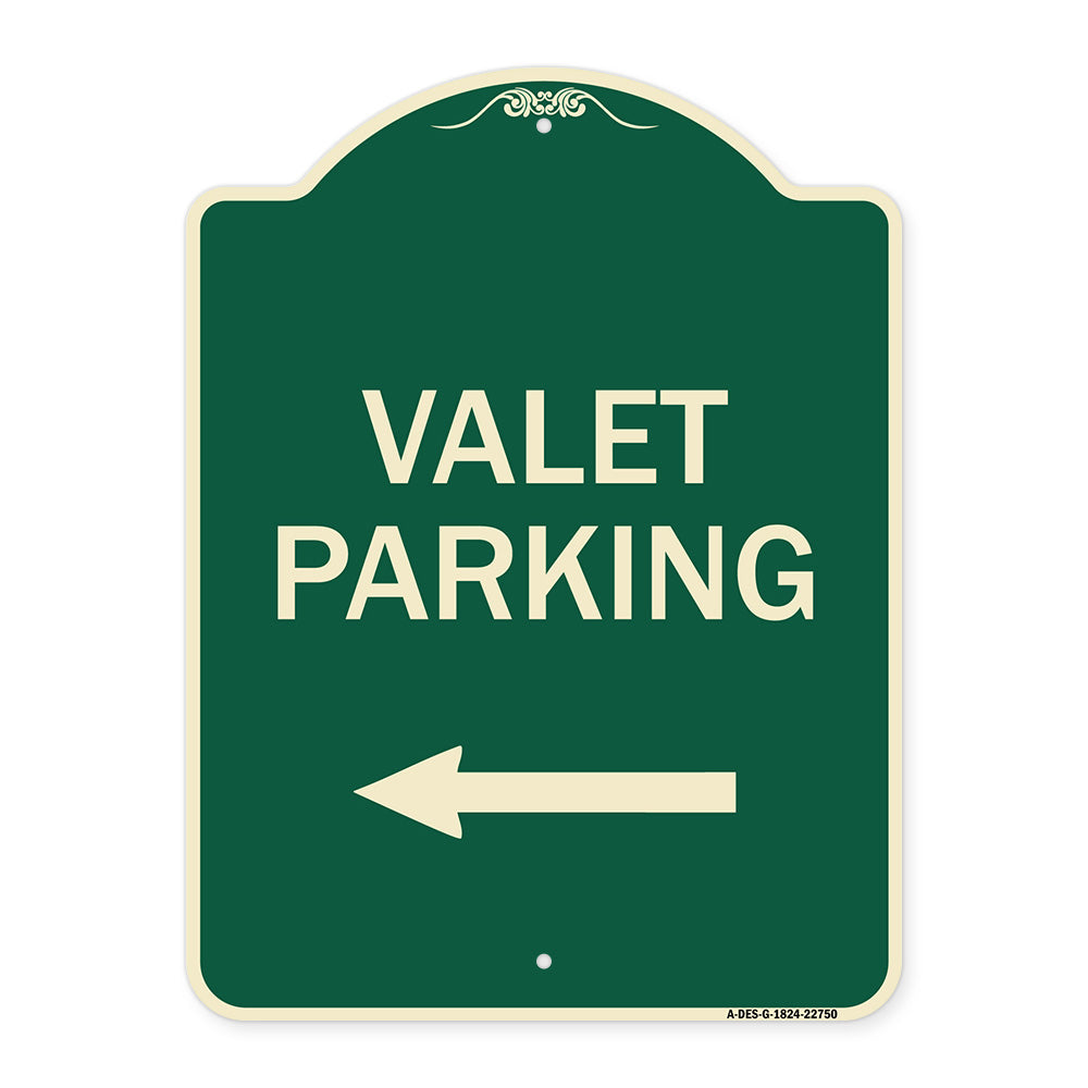 Valet Parking with Left Arrow