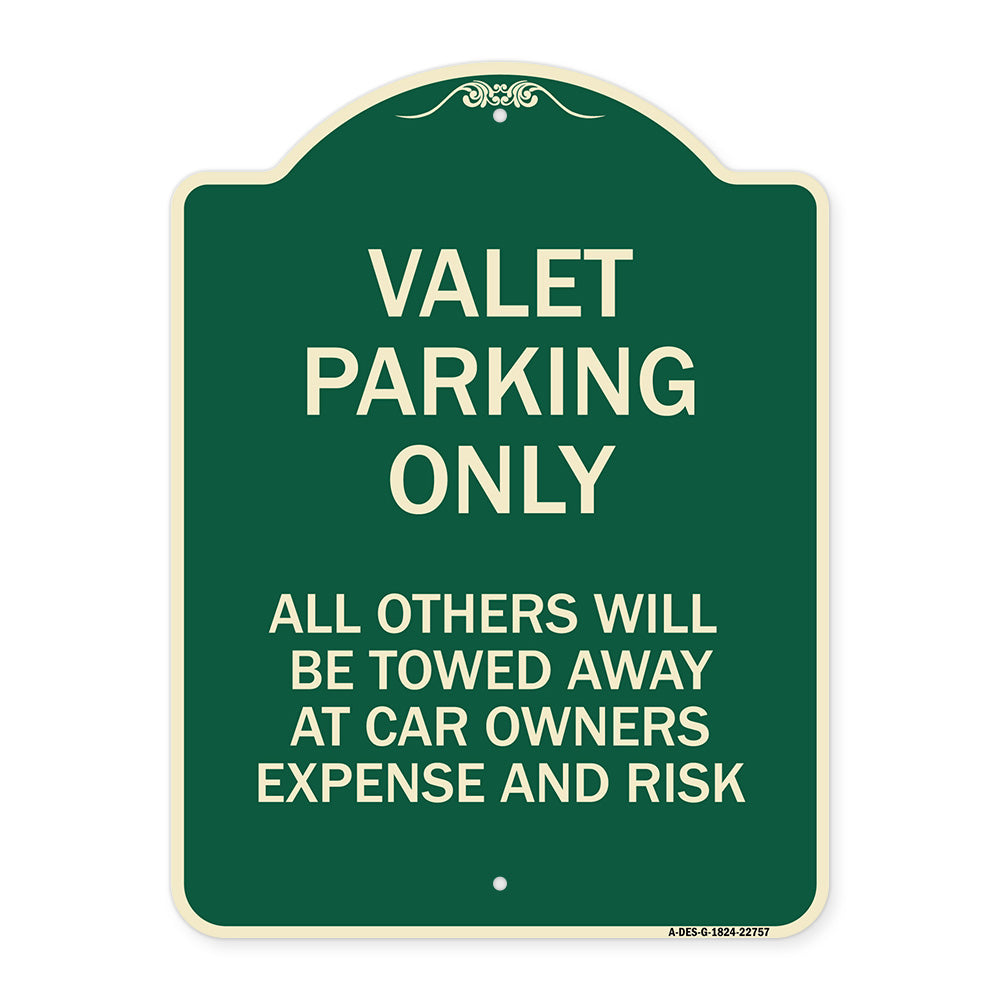 Valet Parking Only All Others Towed
