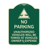 Unauthorized Vehicles Towed at Owner Expense with Graphic