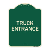 Traffic Entrance Sign Truck Entrance