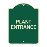 Traffic Entrance Sign Plant Entrance