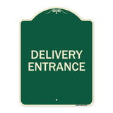 Traffic Entrance Sign Delivery Entrance