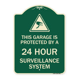 This Garage Is Protected by A 24 Hour Surveillance System