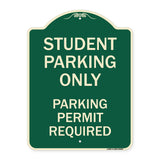 Student Parking Only Parking Permit Required