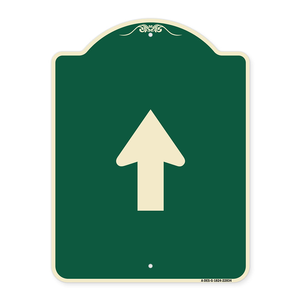 Straight Thru Sign - Straight Thru (Symbol) Sign