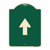 Straight Thru Sign - Straight Thru (Symbol) Sign