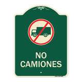 Spanish Traffic Sign No Camiones (No Trucks) (With Graphic)