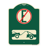 Spanish Parking Control Sign No Estacionar (No Parking) (With Symbol)