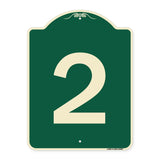 Sign with Number 2