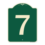 Sign with Number '7