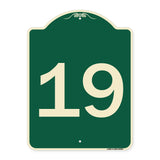 Sign with Number '19