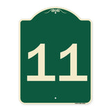 Sign with Number '11