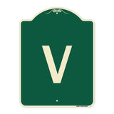 Sign with Letter V