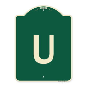 Sign with Letter U