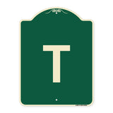 Sign with Letter T