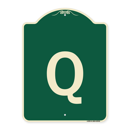 Sign with Letter Q