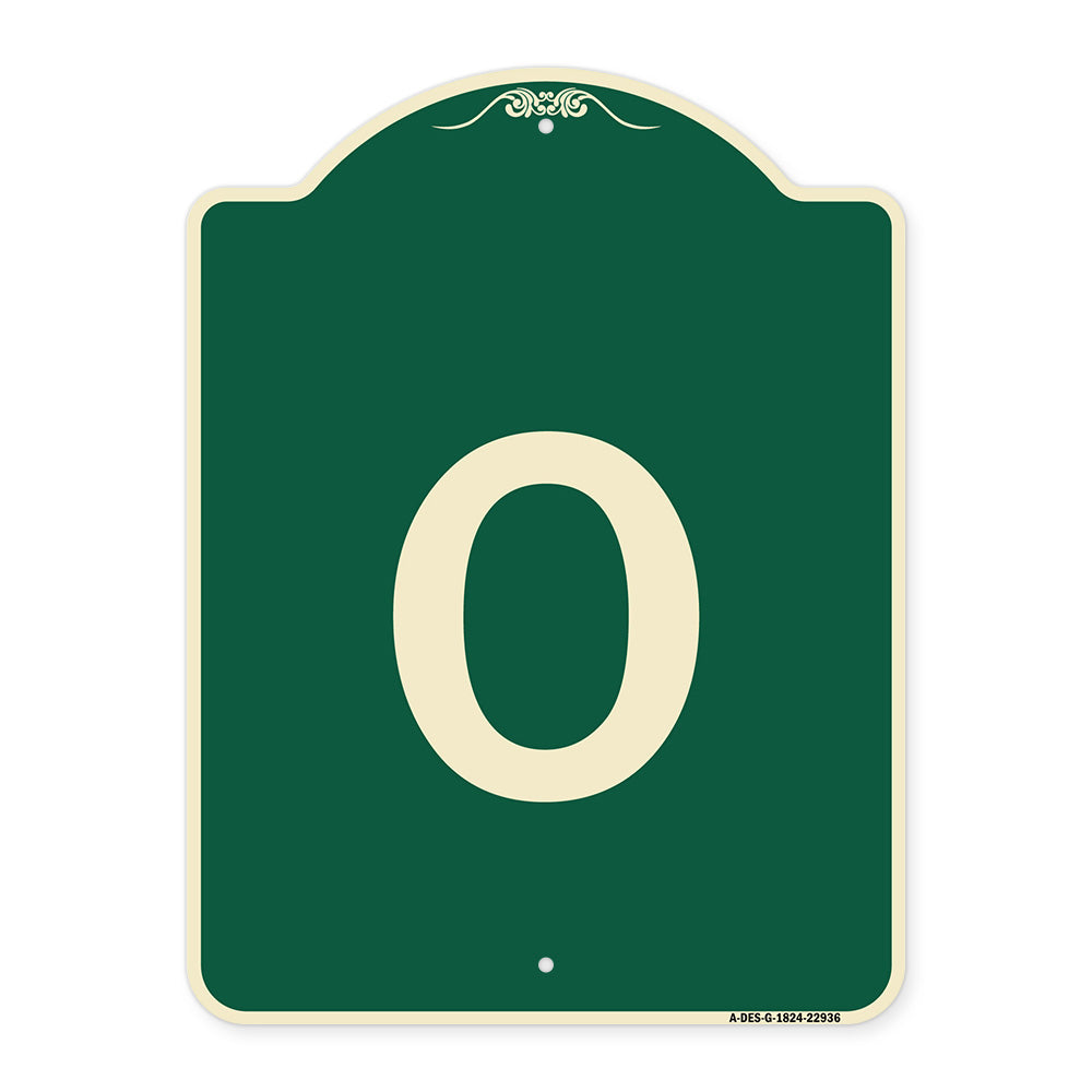 Sign with Letter O
