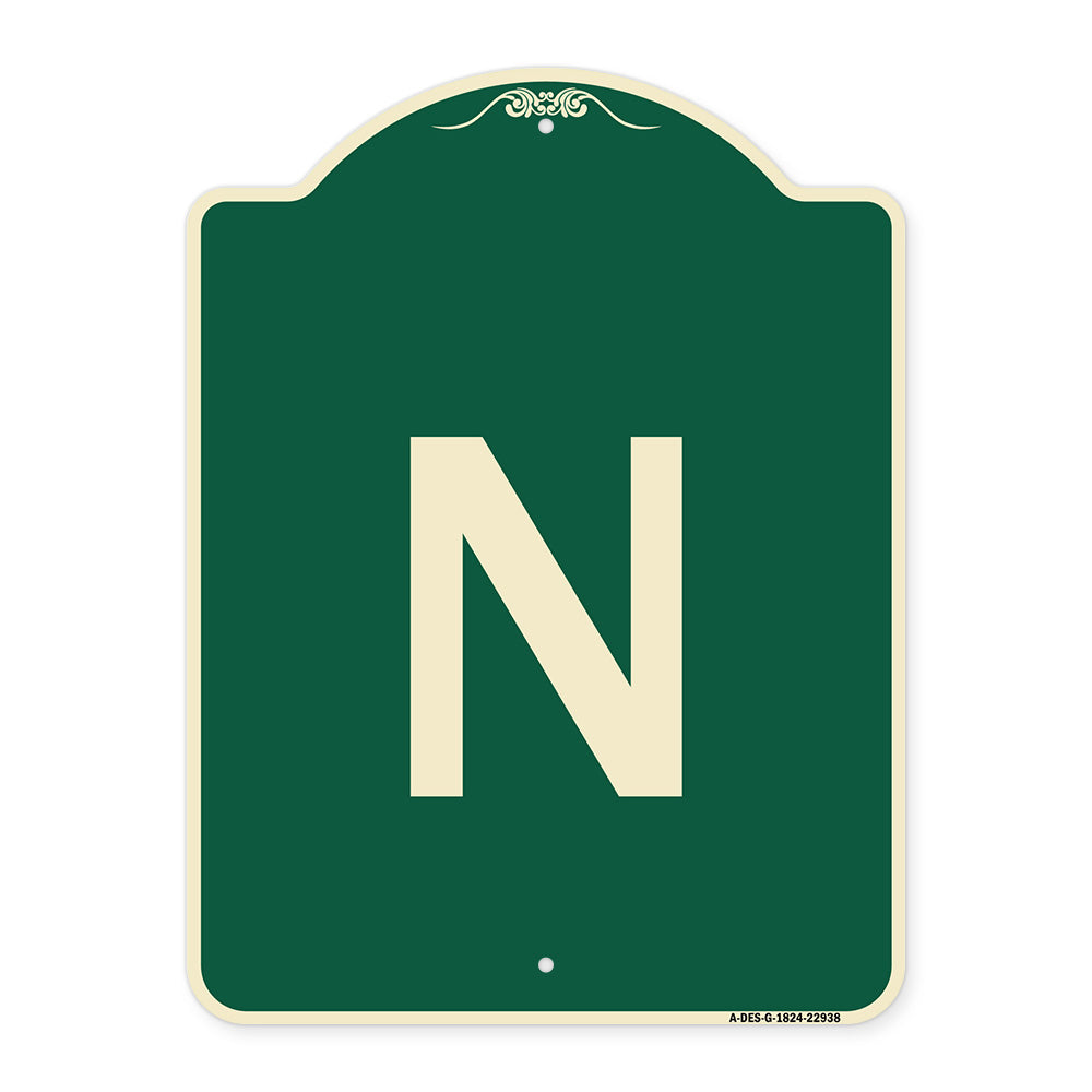 Sign with Letter N