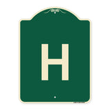Sign with Letter H