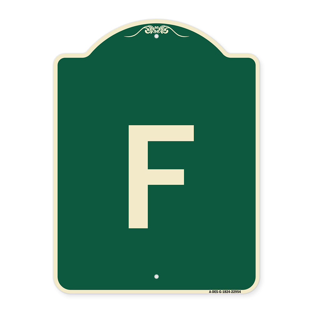 Sign with Letter F