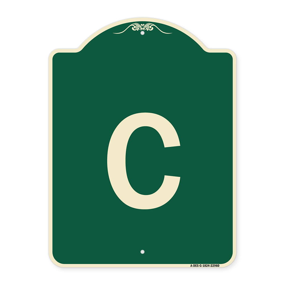 Sign with Letter C
