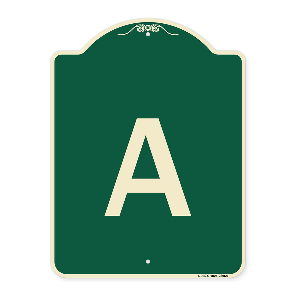 Sign with Letter A